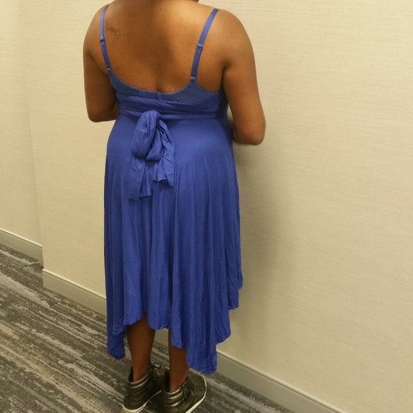 Royal Blue Multi Style Midi Dress - Picture 2 of 9